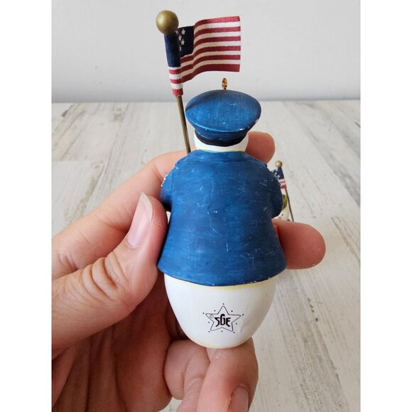 Sandi gore evans snowman ornament patriotic 4th of July God bless America wild b - Picture 4 of 9